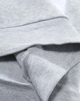 Men's Sweatshirt Light Grey Polyester Colorblock Casual Pullover Regular Fit Long Sleeve