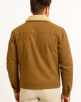 Men's Windproof Bomber Jacket with Thermal Lining and Multiple Pockets – Ideal for Cold Weather