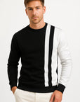 Men's Sweatshirt Light Grey Polyester Colorblock Casual Pullover Regular Fit Long Sleeve