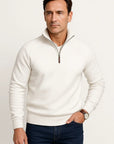 Men's Sweater Wool Relaxed Fit Long Sleeve Round Neck Casual Comfortable for Fall and Winter