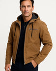 Men's Jacket Brown Vintage Structured Design Comfortable Fit Autumn Wear