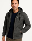 Men's Jacket Brown Vintage Structured Design Comfortable Fit Autumn Wear