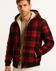 Men's Winter Jacket Black Fleece Lined Warm Insulation Casual Snow Jacket Stylish Comfort